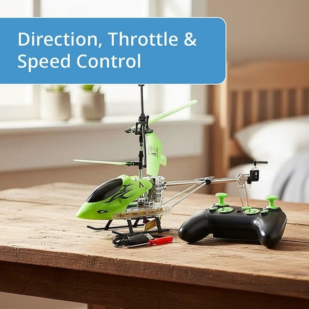 Green Remote Control Helicopter - Picture 5 of 6
